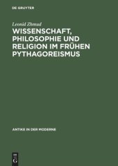 book Wissenschaft, Philosophie und Religion im frühen Pythagoreismus