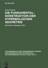 book Die Fundamentalkonstruktion der hyperbolischen Geometrie