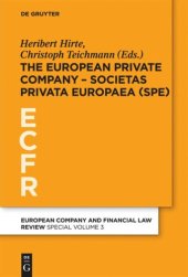 book The European Private Company - Societas Privata Europaea (SPE)