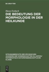 book Die Bedeutung der Morphologie in der Heilkunde