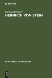 book Heinrich von Stein