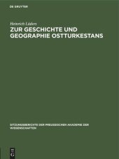 book Zur Geschichte und Geographie Ostturkestans