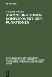 book Stammfunktionen komplexwertiger Funktionen