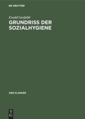 book Grundriss der Sozialhygiene