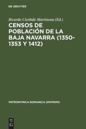 book Censos de población de la Baja Navarra (1350-1353 y 1412)