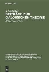 book Beiträge zur Galoisschen Theorie