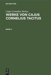 book Werke von Cajus Cornelius Tacitus: Band 4