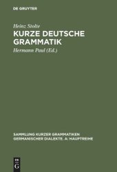 book Kurze deutsche Grammatik