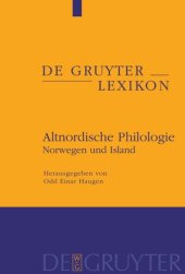 book Altnordische Philologie: Norwegen und Island