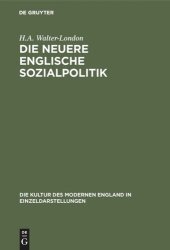 book Die neuere englische Sozialpolitik