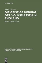 book Die geistige Hebung der Volksmassen in England