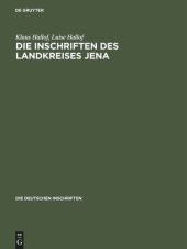 book Die Inschriften des Landkreises Jena