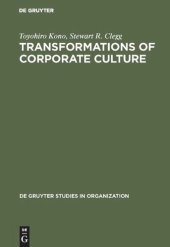 book Transformations of Corporate Culture: Experiences of Japanese Enterprises