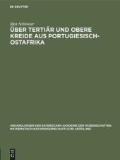 book Über Tertiär und obere Kreide aus Portugiesisch-Ostafrika