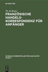 book Französische Handelskorrespondenz für Anfänger