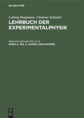 book Lehrbuch der Experimentalphysik: Band 4, Teil 2 Aufbau der Materie