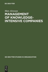 book Management of Knowledge-Intensive Companies