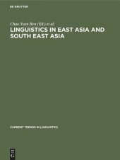 book Linguistics in East Asia and South East Asia