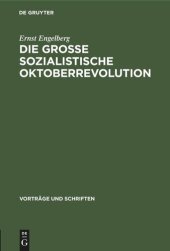 book Die Grosse Sozialistische Oktoberrevolution