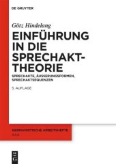 book Einführung in die Sprechakttheorie: Sprechakte, Äußerungsformen, Sprechaktsequenzen