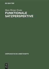 book Funktionale Satzperspektive