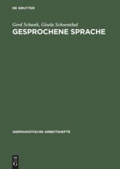 book Gesprochene Sprache: Eine Einführung in Forschungsansätze und Analysemethoden