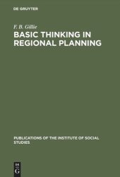 book Basic thinking in regional planning