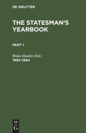 book The Statesman's Yearbook: 1993–1994