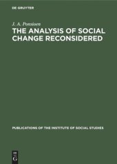 book The analysis of social change reconsidered: A sociological study