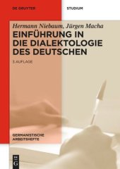 book Einführung in die Dialektologie des Deutschen