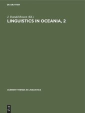 book Linguistics in Oceania, 2