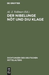 book Der Nibelunge nôt und diu klage