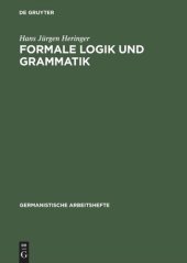 book Formale Logik und Grammatik