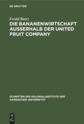 book Die Bananenwirtschaft außerhalb der United Fruit Company