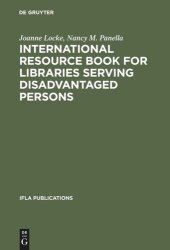 book International Resource Book for Libraries Serving Disadvantaged Persons