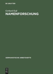 book Namenforschung: Eine Einführung in die Onomastik