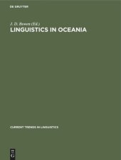 book Linguistics in Oceania