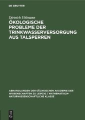 book Ökologische Probleme der Trinkwasserversorgung aus Talsperren