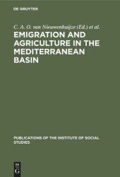 book Emigration and agriculture in the Mediterranean basin