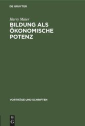 book Bildung als ökonomische Potenz