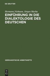 book Einführung in die Dialektologie des Deutschen