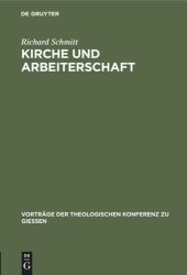 book Kirche und Arbeiterschaft