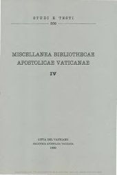 book Miscellanea Bibliothecae Apostolicae Vaticanae