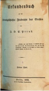 book Urkundenbuch zu der Lebensgeschichte Friedrichs des Großen