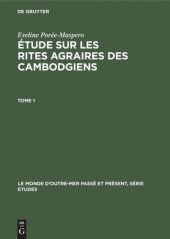 book Étude sur les rites agraires des Cambodgiens