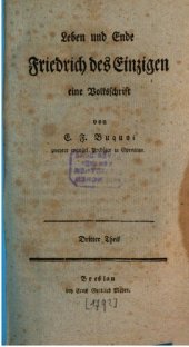 book Leben und Ende Friedrichs des Einzigen : Eine Volksschrift