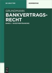 book Bankvertragsrecht: Band 2 Investmentbanking