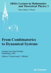 book From Combinatorics to Dynamical Systems: Journées de Calcul Formel, Strasbourg, March 22-23, 2002