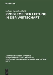 book Probleme der Leitung in der Wirtschaft