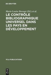 book Le contrôle bibliographique universel dans les pays en développement